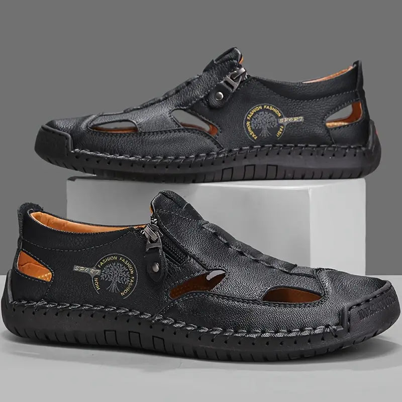 Last day 50% Off❤️ Men’s Orthopedic Leather Slip-on for Comfort Walking