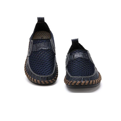 Summer Sale 70%🔥 Mens' Summer Slip-on Shoes, Breathable Mesh Leather Loafers