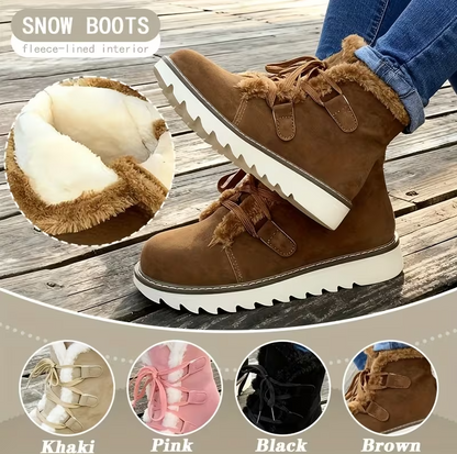 🎄Early Christmas Sale 50%❤️Women's Orthopedic Winter Warm Fur Snow Boots