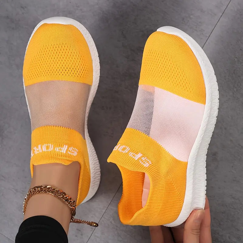 Last day 50% Off💕 Women's Breathable Slip-On Sneakers - Lightweight Casual Shoes with Ergonomic Arch Support