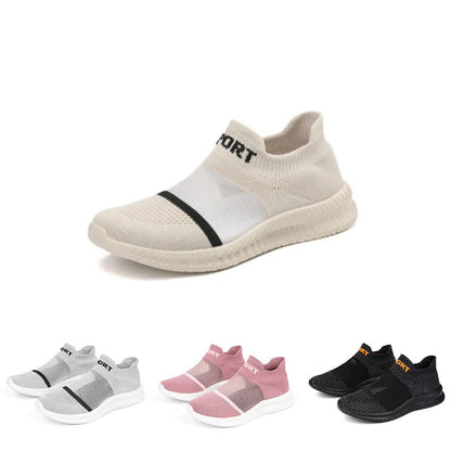 Last day 50% Off💕 Women's Breathable Slip-On Sneakers - Lightweight Casual Shoes with Ergonomic Arch Support